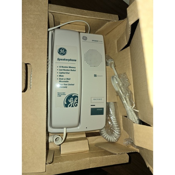 Vintage GE Speakerphone 2-9300 with 12 Number Memory Open Box - Picture 7 of 10